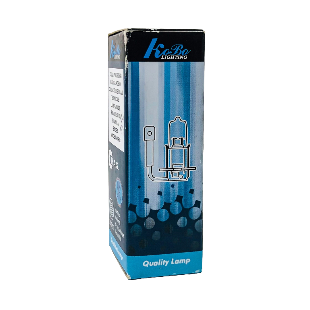 BLISTER DE LAMPARA HALOGENA ESTANDAR H3 12V 55W KOBO (CODIGO ANTERIOR: 12336KO) BLISTER X 2 UNIDADES - 3