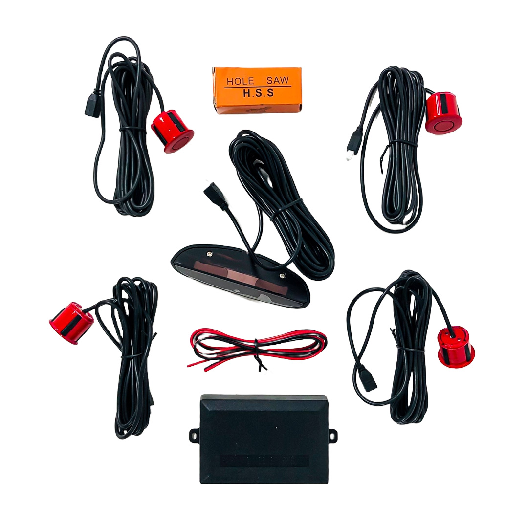 KIT DE SENSORES DE ESTACIONAMIENTO CON D ROJO - UNIVERSAL - 2