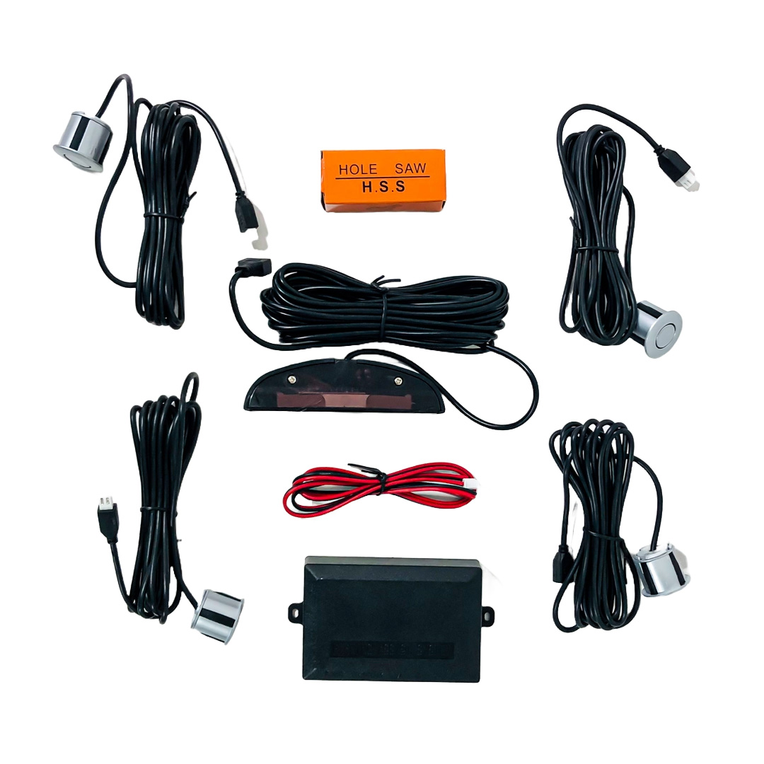 KIT DE SENSORES DE ESTACIONAMIENTO CON D GRIS PLATA - UNIVERSAL - 3