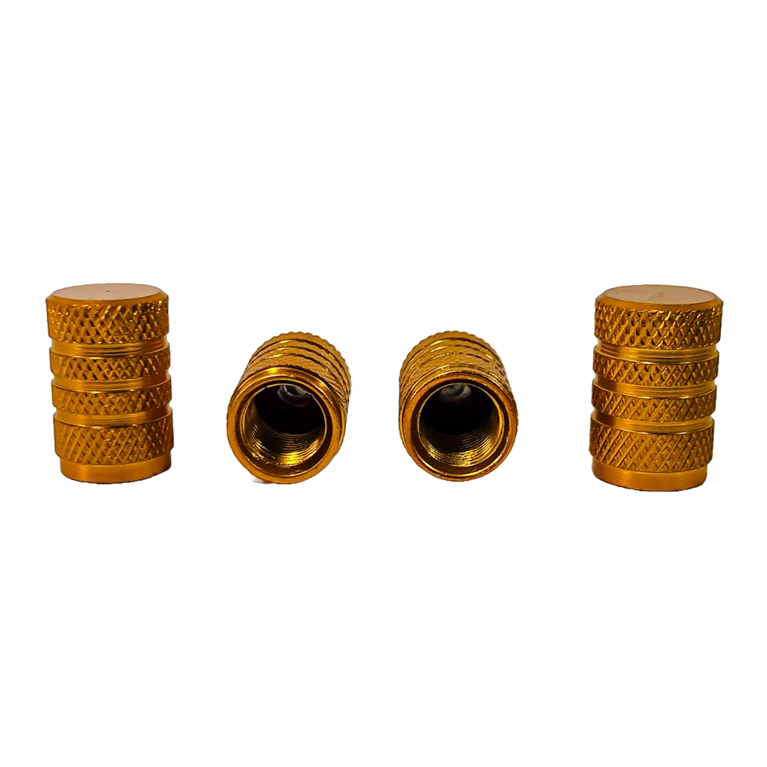 JUEGO DE TAPITAS DE VALVULA TUNNING SET X 4 PCS TUNNING  DORADAS - 2