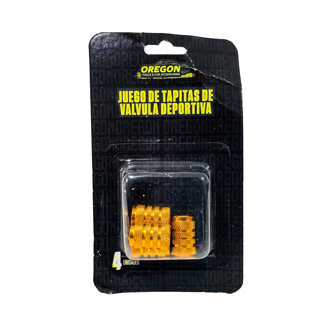 JUEGO DE TAPITAS DE VALVULA TUNNING SET X 4 PCS TUNNING  DORADAS - 4