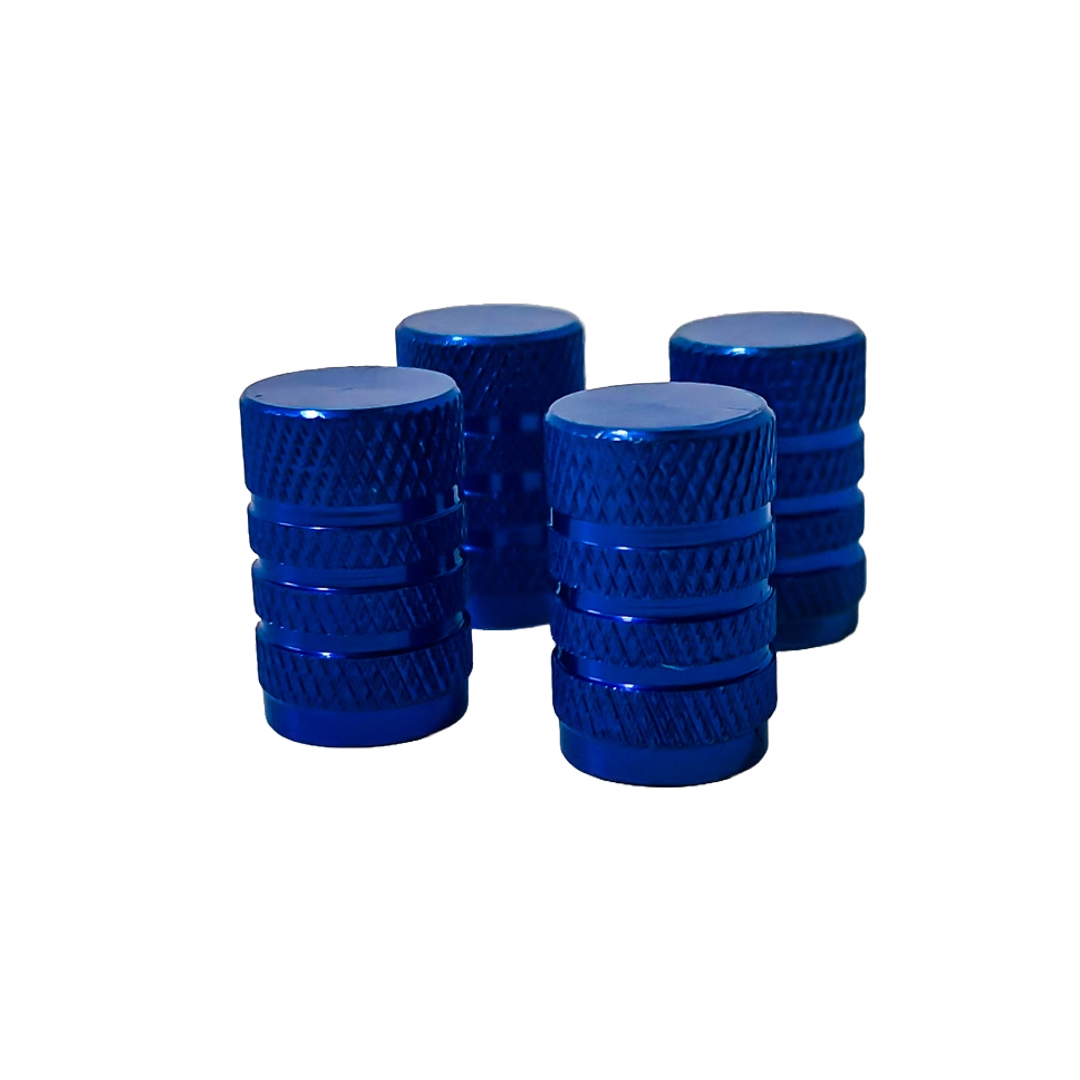 JUEGO DE TAPITAS DE VALVULA TUNNING SET X 4 PCS TUNNING  AZULES - 3