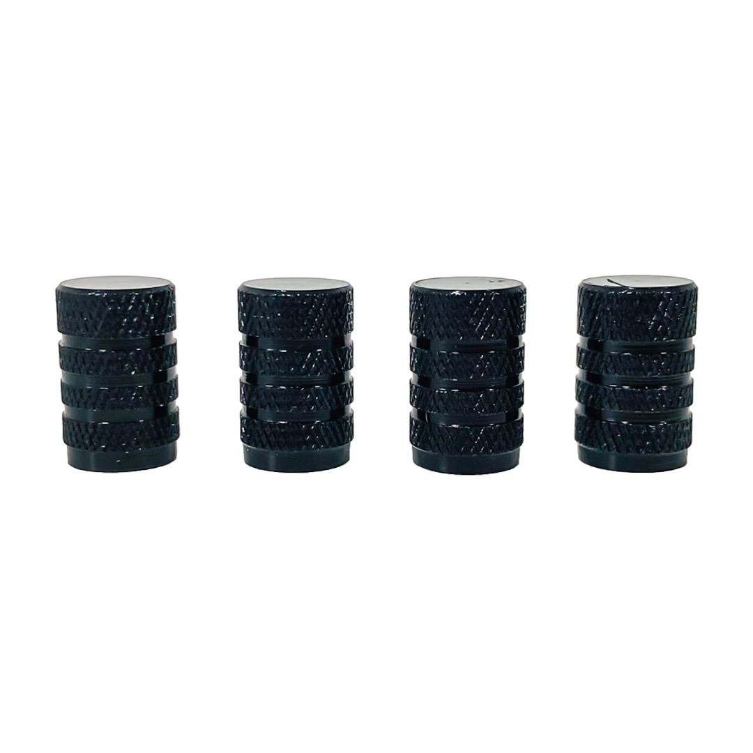 JUEGO DE TAPITAS DE VALVULA TUNNING SET X 4 PCS TUNNING NEGRAS