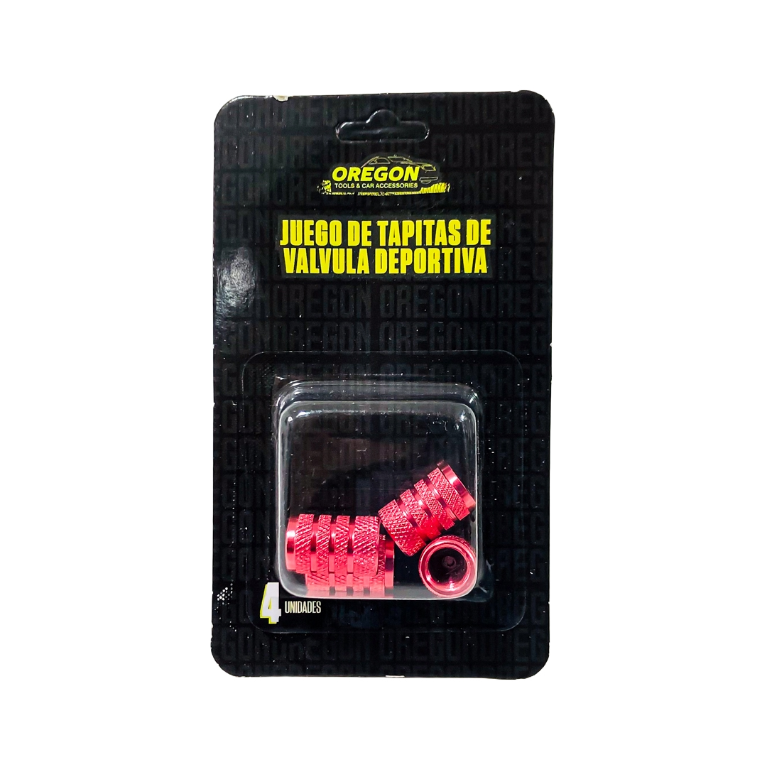 JUEGO DE TAPITAS DE VALVULA TUNNING SET X 4 PCS TUNNING  ROSAS - 4