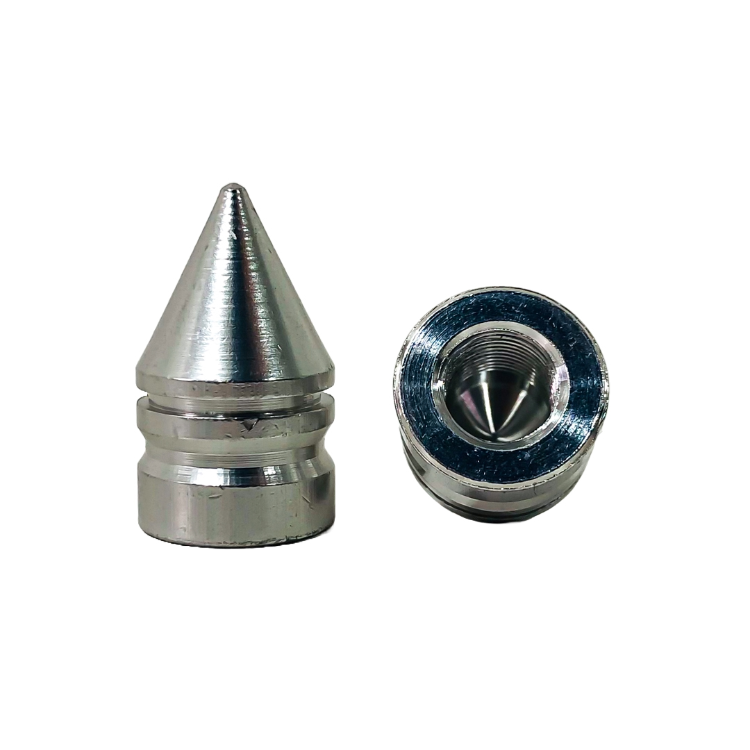 JUEGO DE TAPITAS DE VALVULA TUNNING SET X 4 PCS BALA PLATEADAS - 5