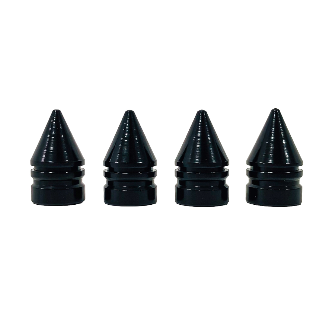 JUEGO DE TAPITAS DE VALVULA TUNNING SET X 4 PCS BALA NEGRAS - 3