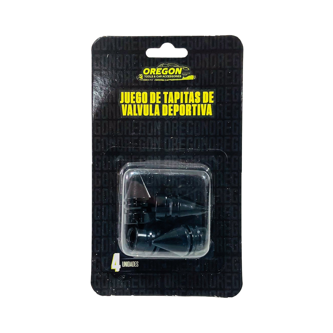 JUEGO DE TAPITAS DE VALVULA TUNNING SET X 4 PCS BALA NEGRAS - 6