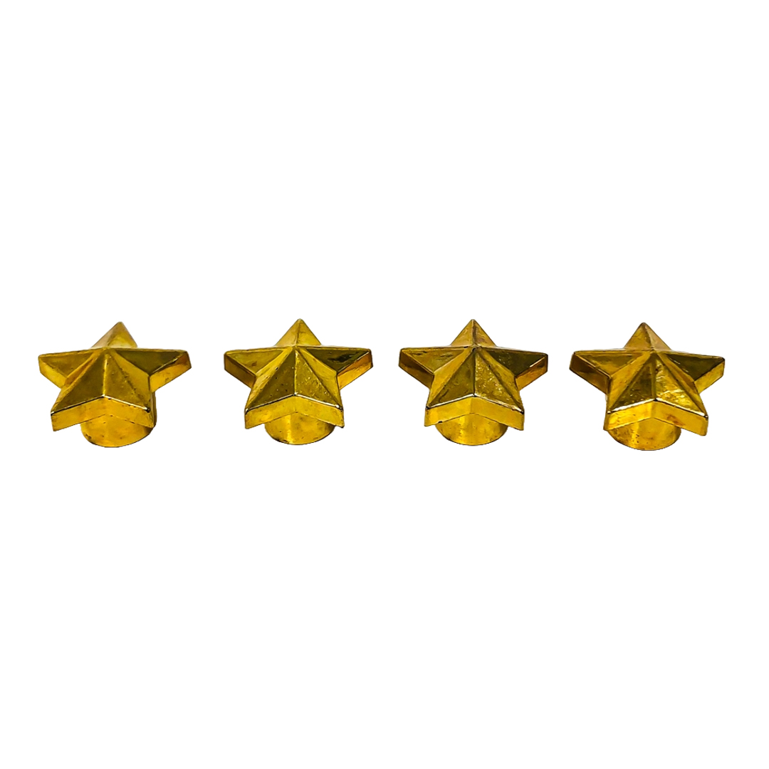 JUEGO DE TAPITAS DE VALVULA TUNNING SET X 4 PCS ESTRELLA DORADAS - 3