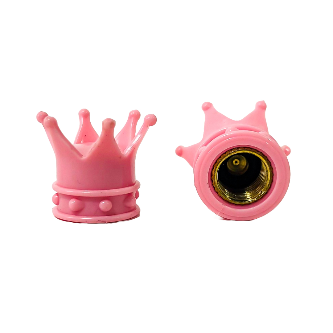 JUEGO DE TAPITAS DE VALVULA TUNNING SET X 4 PCS CORONA REY ROSAS - 5