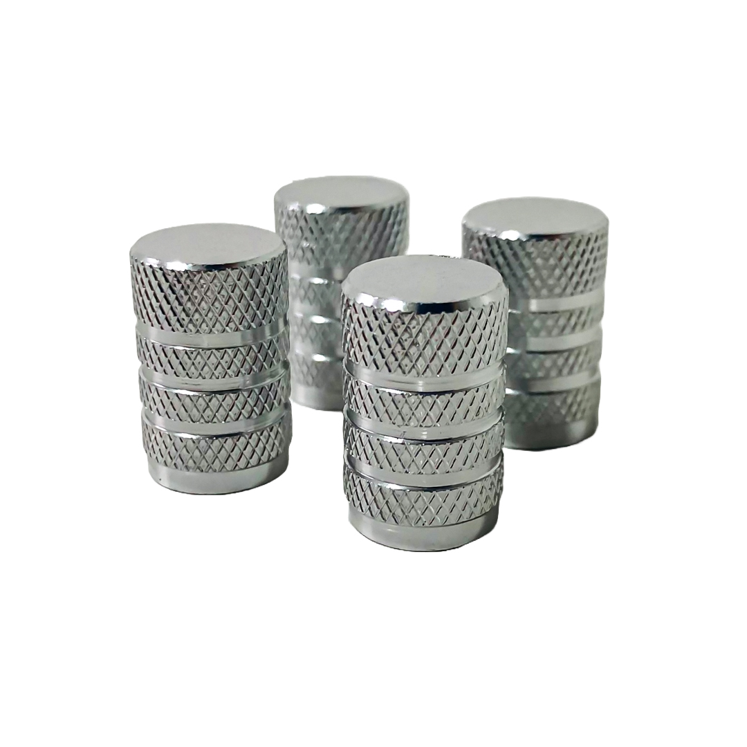 JUEGO DE TAPITAS DE VALVULA TUNNING SET X 4 PCS TUNNING  PLATEADAS - 2