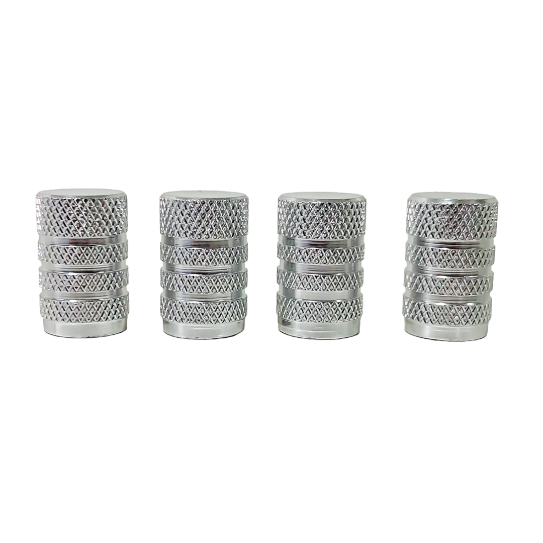 JUEGO DE TAPITAS DE VALVULA TUNNING SET X 4 PCS TUNNING  PLATEADAS - 5