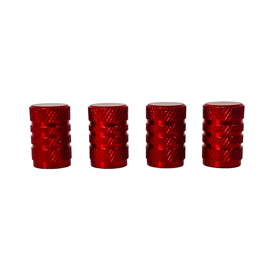 JUEGO DE TAPITAS DE VALVULA TUNNING SET X 4 PCS TUNNING ROJAS
