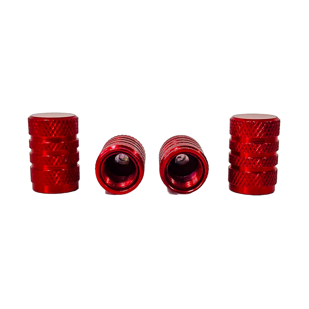 JUEGO DE TAPITAS DE VALVULA TUNNING SET X 4 PCS TUNNING  ROJAS - 2