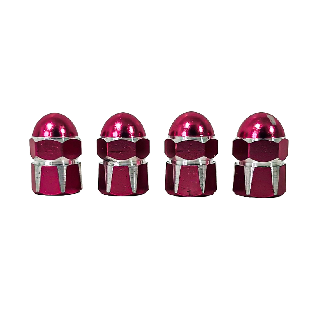 JUEGO DE TAPITAS DE VALVULA TUNNING SET X 4 PCS MUSHROOM ROSAS