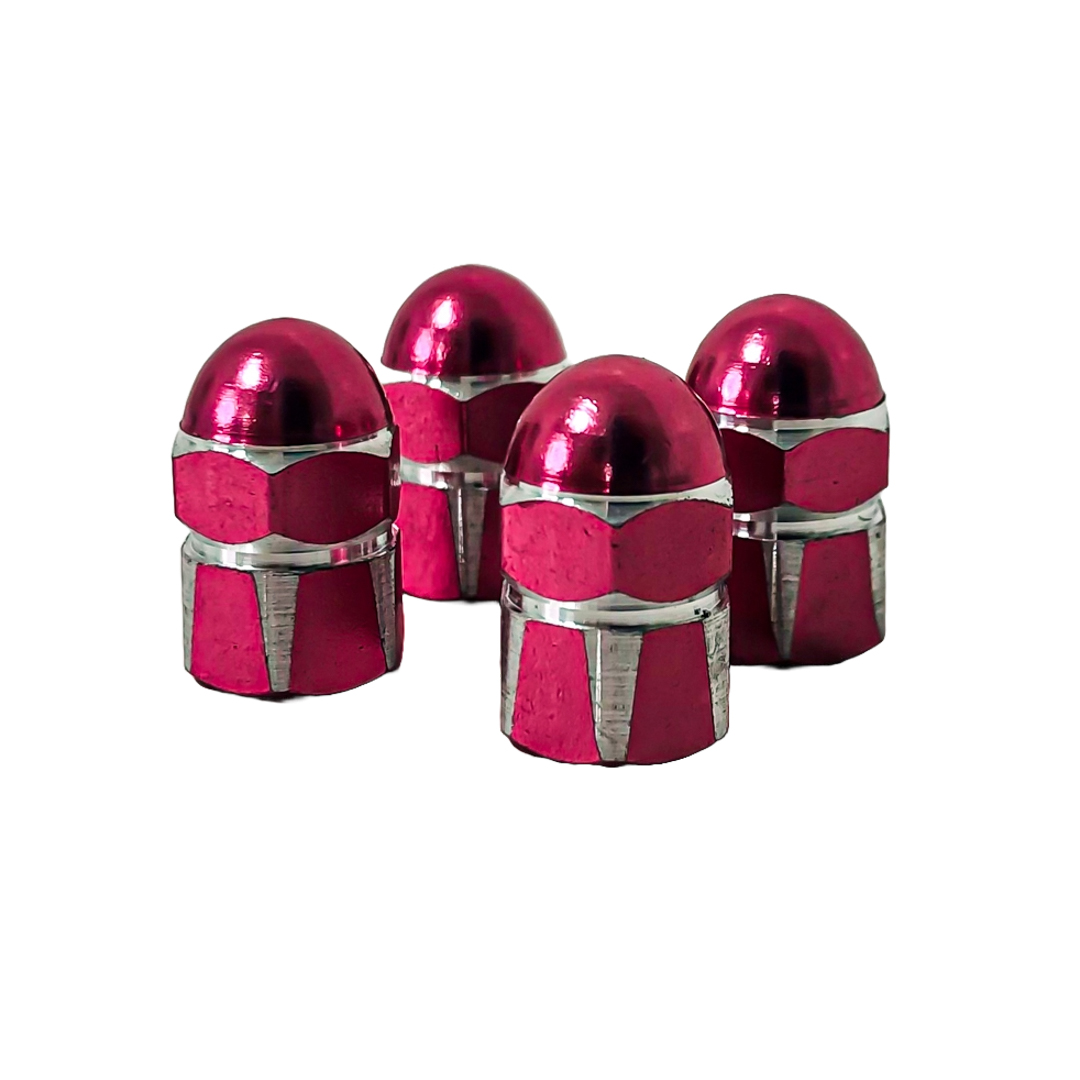 JUEGO DE TAPITAS DE VALVULA TUNNING SET X 4 PCS MUSHROOM ROSAS - 3