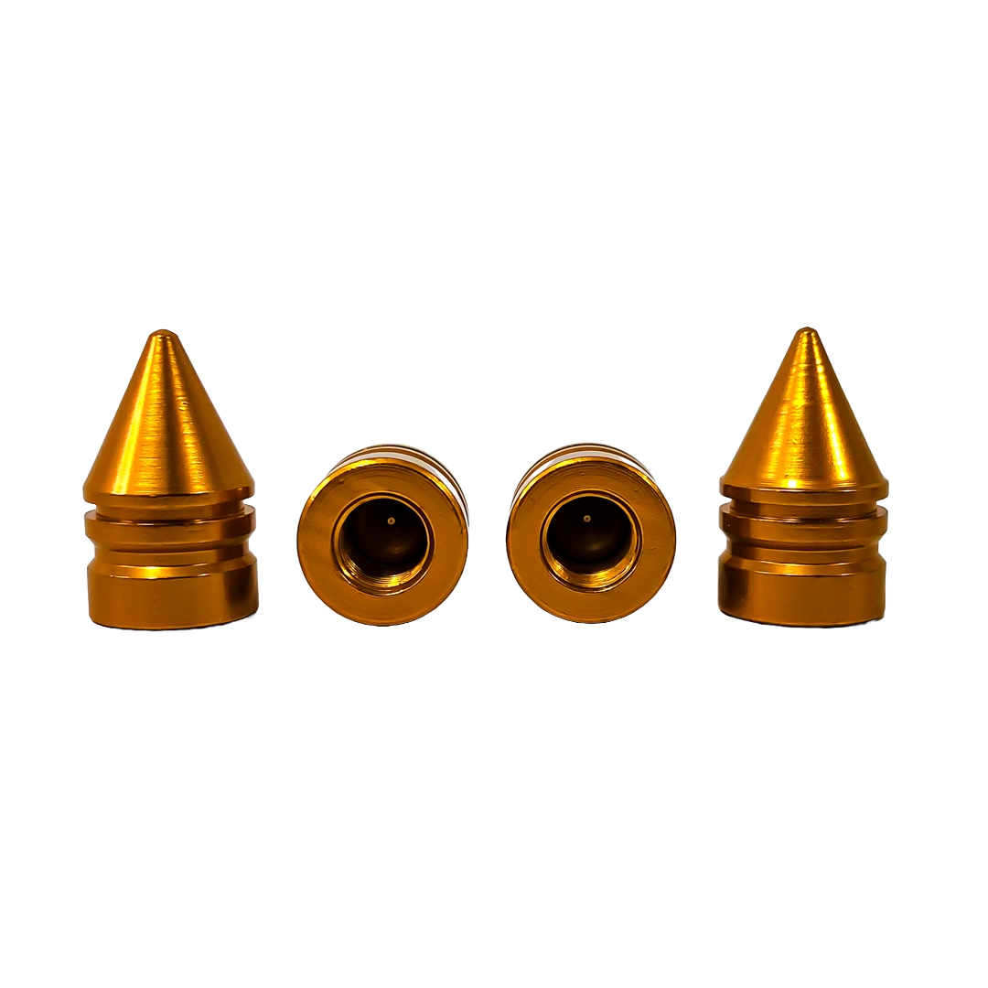 JUEGO DE TAPITAS DE VALVULA TUNNING SET X 4 PCS BALA DORADAS - 2