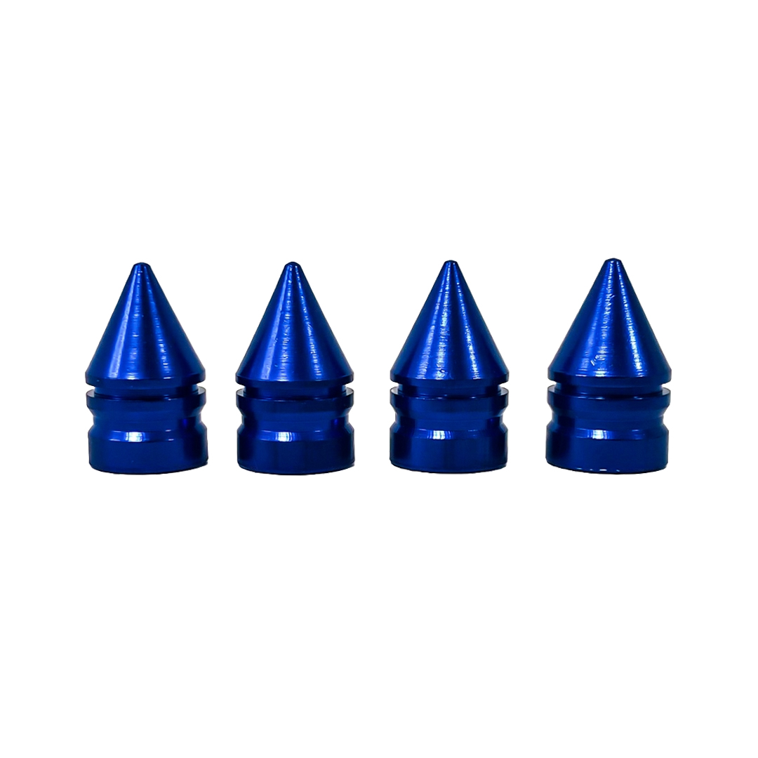 JUEGO DE TAPITAS DE VALVULA TUNNING SET X 4 PCS BALA AZULES - 3