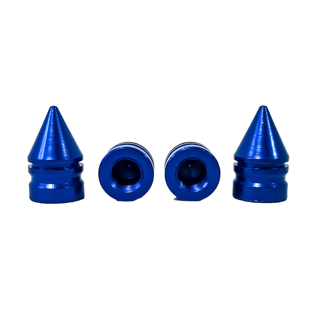 JUEGO DE TAPITAS DE VALVULA TUNNING SET X 4 PCS BALA AZULES - 4