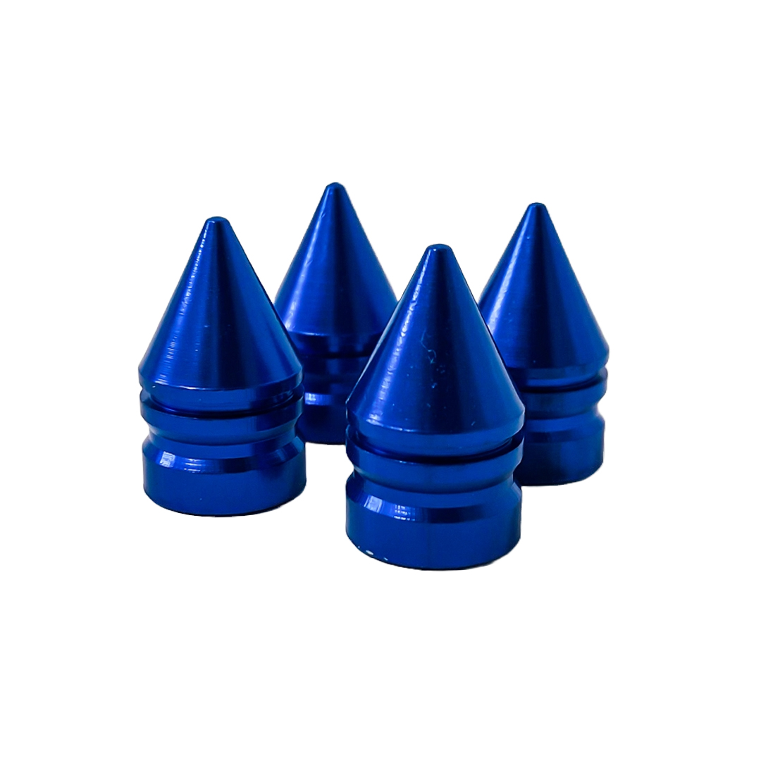 JUEGO DE TAPITAS DE VALVULA TUNNING SET X 4 PCS BALA AZULES - 5