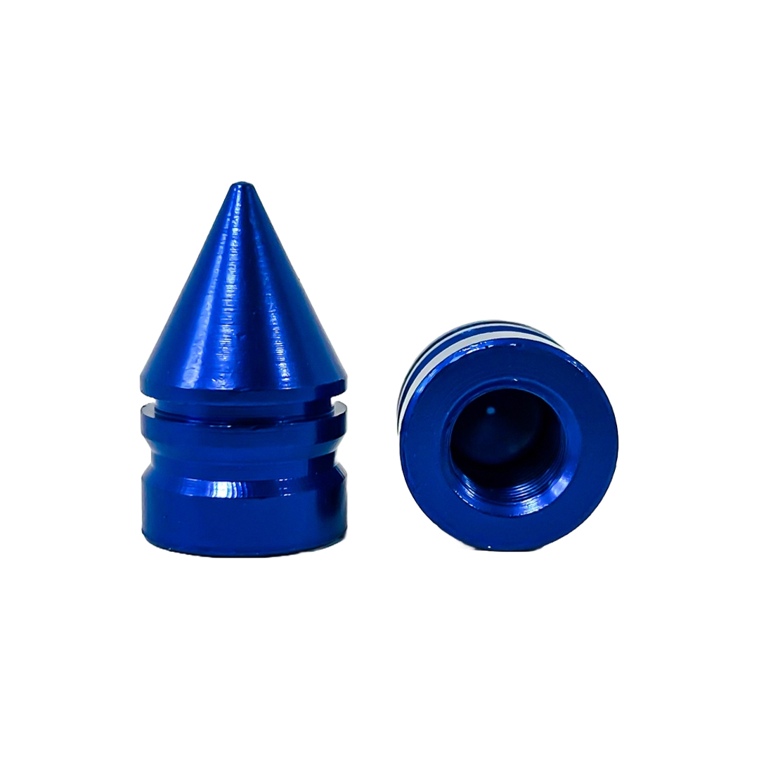 JUEGO DE TAPITAS DE VALVULA TUNNING SET X 4 PCS BALA AZULES - 6