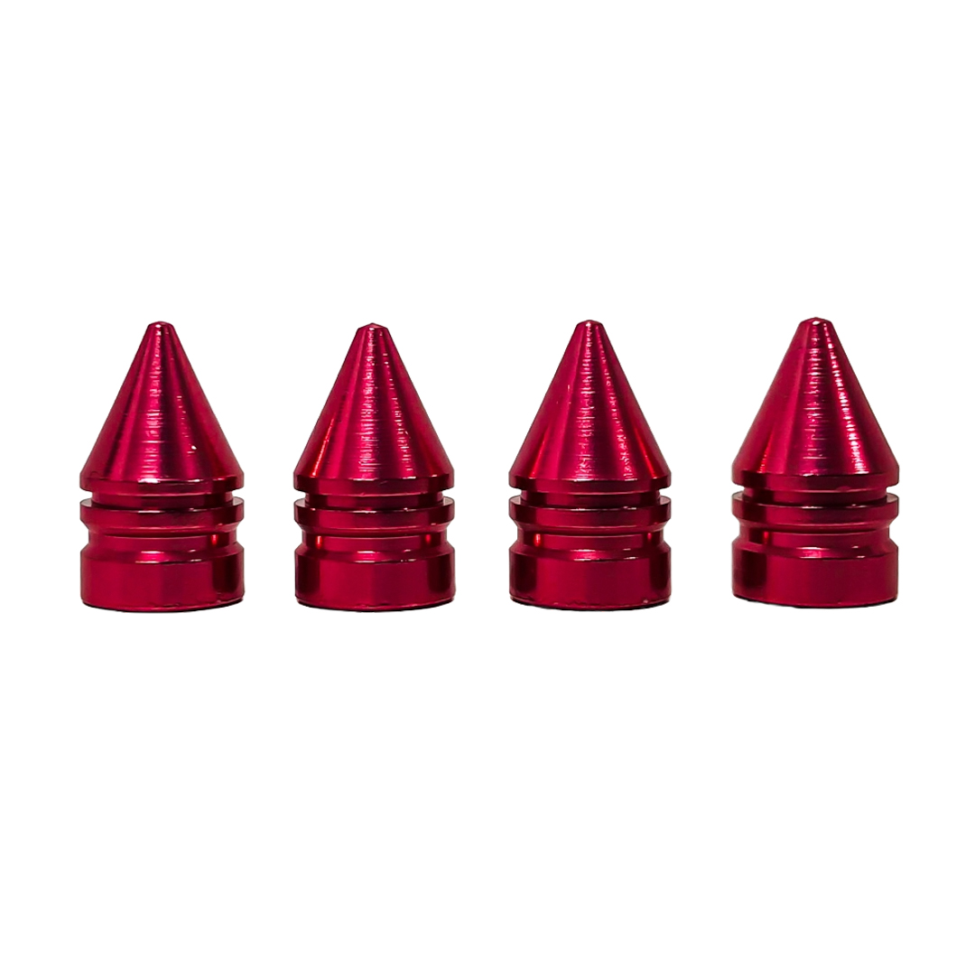 JUEGO DE TAPITAS DE VALVULA TUNNING SET X 4 PCS BALA ROSAS - 3