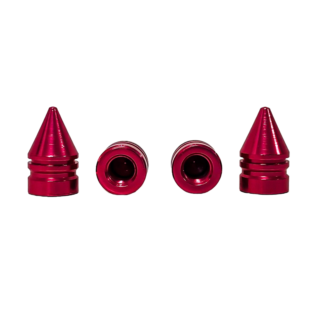 JUEGO DE TAPITAS DE VALVULA TUNNING SET X 4 PCS BALA ROSAS - 4