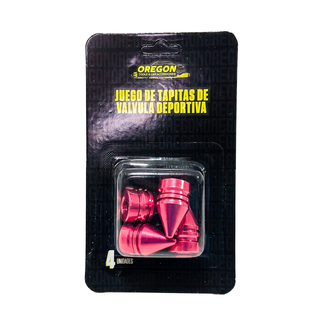 JUEGO DE TAPITAS DE VALVULA TUNNING SET X 4 PCS BALA ROSAS - 7