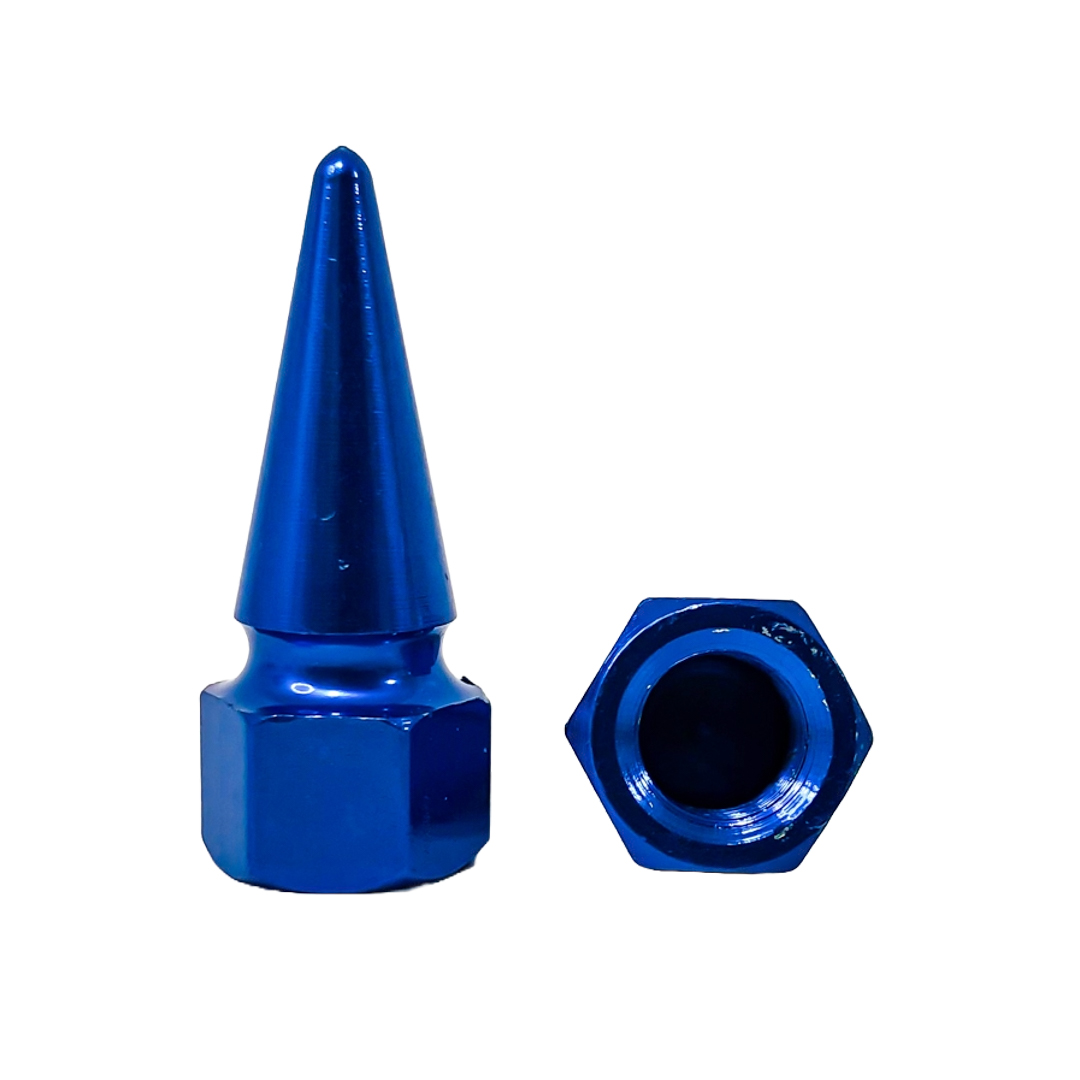 JUEGO DE TAPITAS DE VALVULA TUNNING SET X 4 PCS FLECHA AZULES - 5