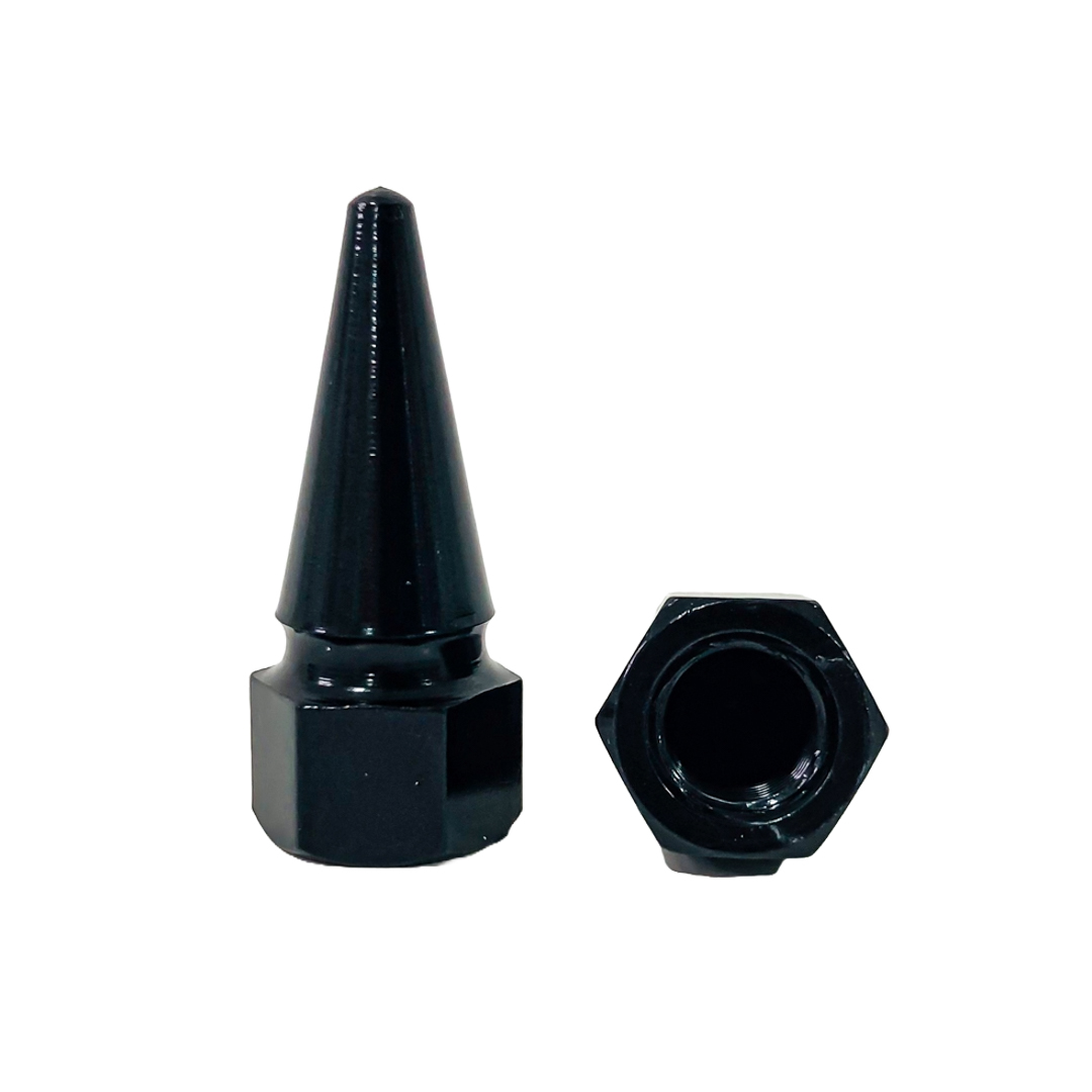 JUEGO DE TAPITAS DE VALVULA TUNNING SET X 4 PCS FLECHA NEGRAS - 5