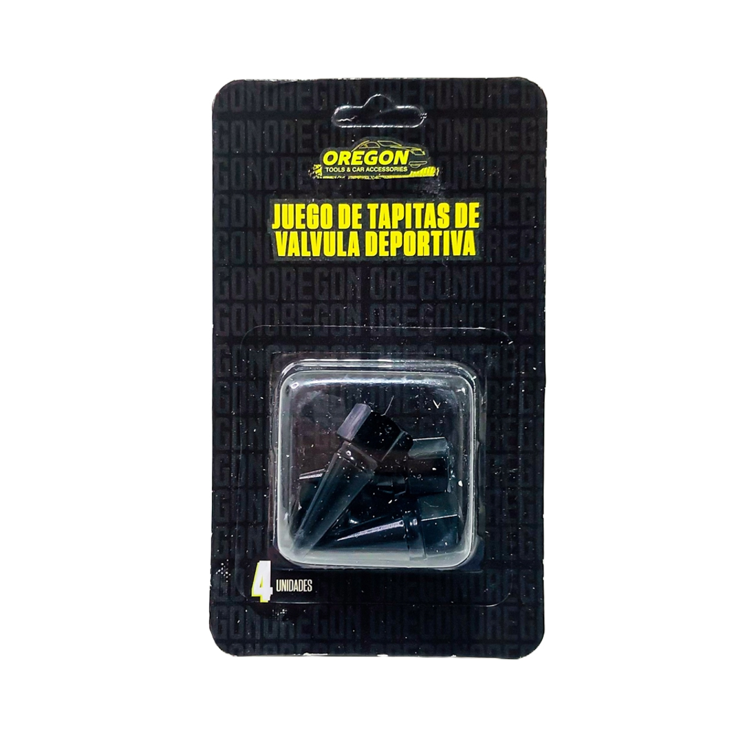 JUEGO DE TAPITAS DE VALVULA TUNNING SET X 4 PCS FLECHA NEGRAS - 6