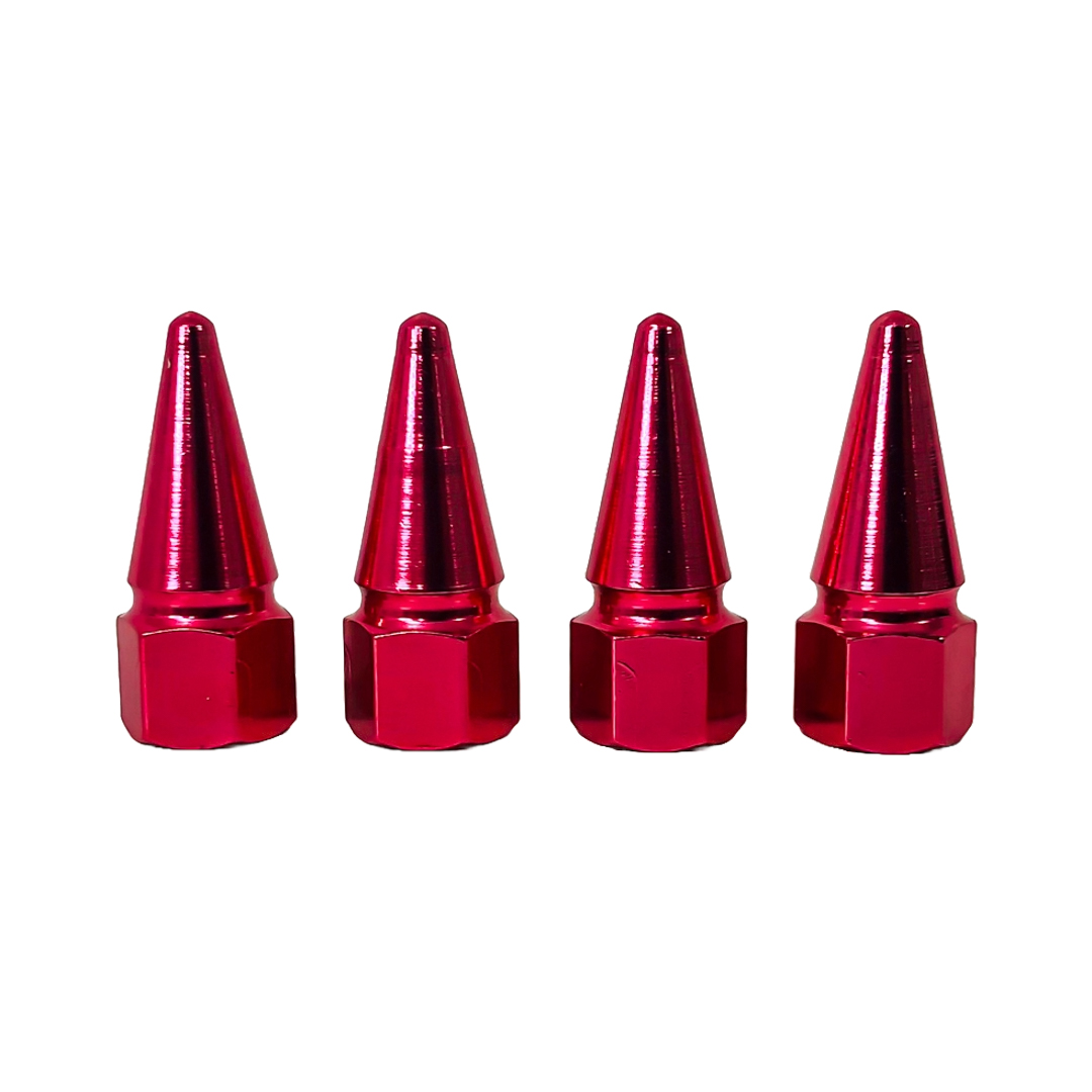 JUEGO DE TAPITAS DE VALVULA TUNNING SET X 4 PCS FLECHA ROSAS - 2