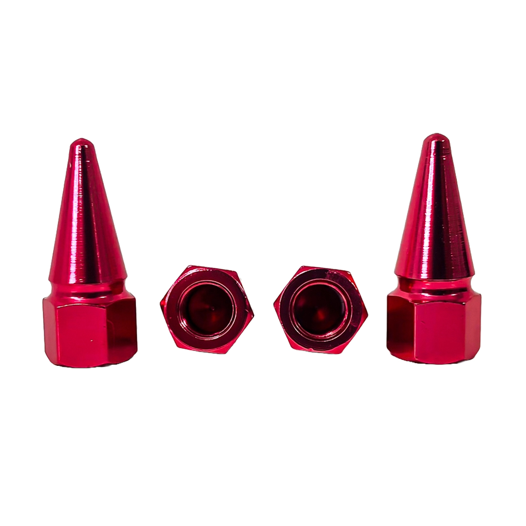 JUEGO DE TAPITAS DE VALVULA TUNNING SET X 4 PCS FLECHA ROSAS - 3