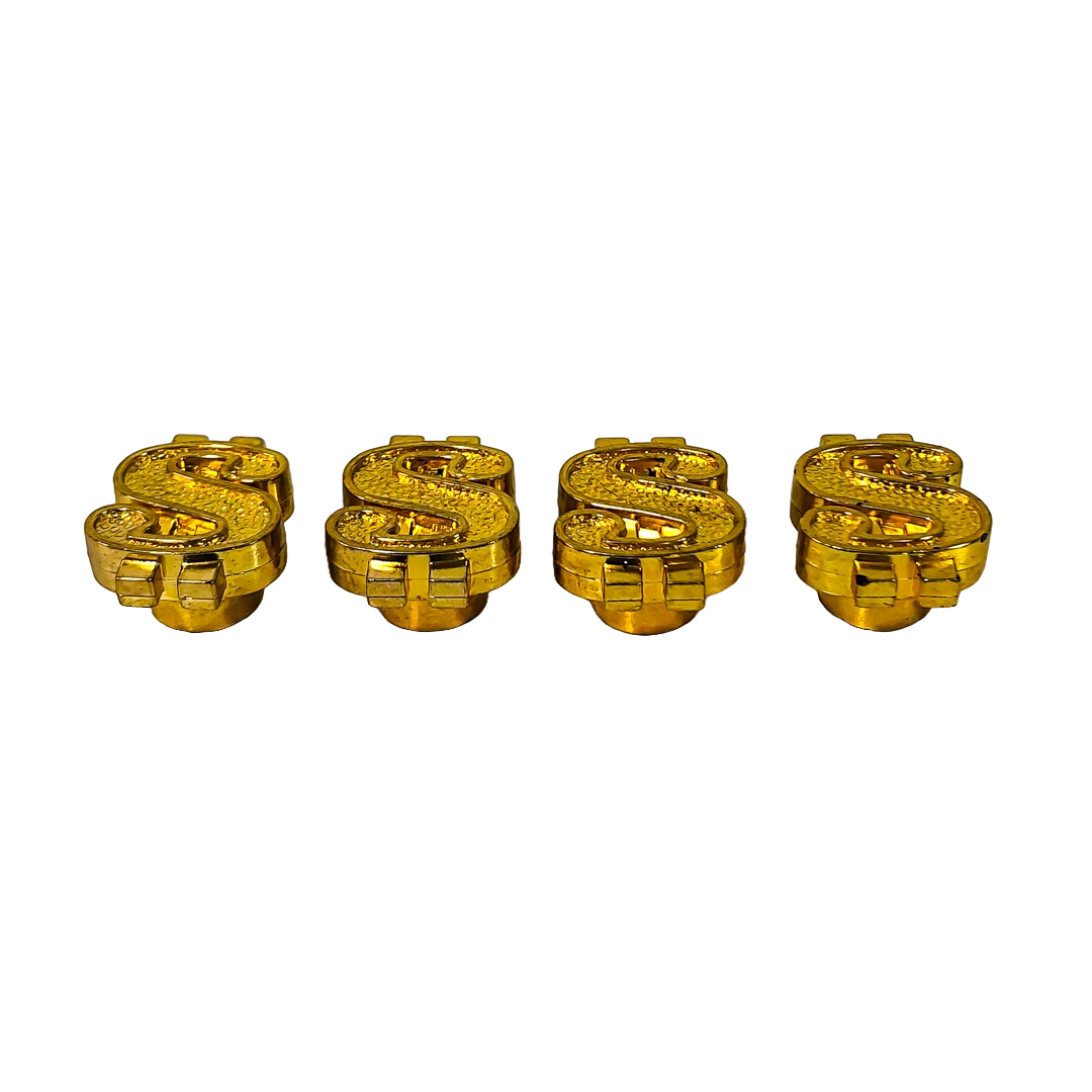 JUEGO DE TAPITAS DE VALVULA TUNNING SET X 4 PCS DOLAR DORADAS - 2