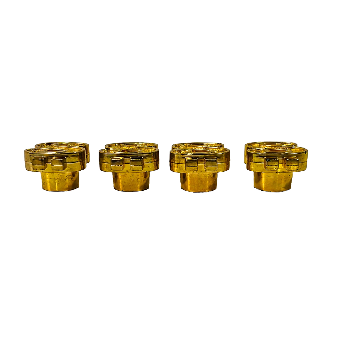 JUEGO DE TAPITAS DE VALVULA TUNNING SET X 4 PCS DOLAR DORADAS - 3