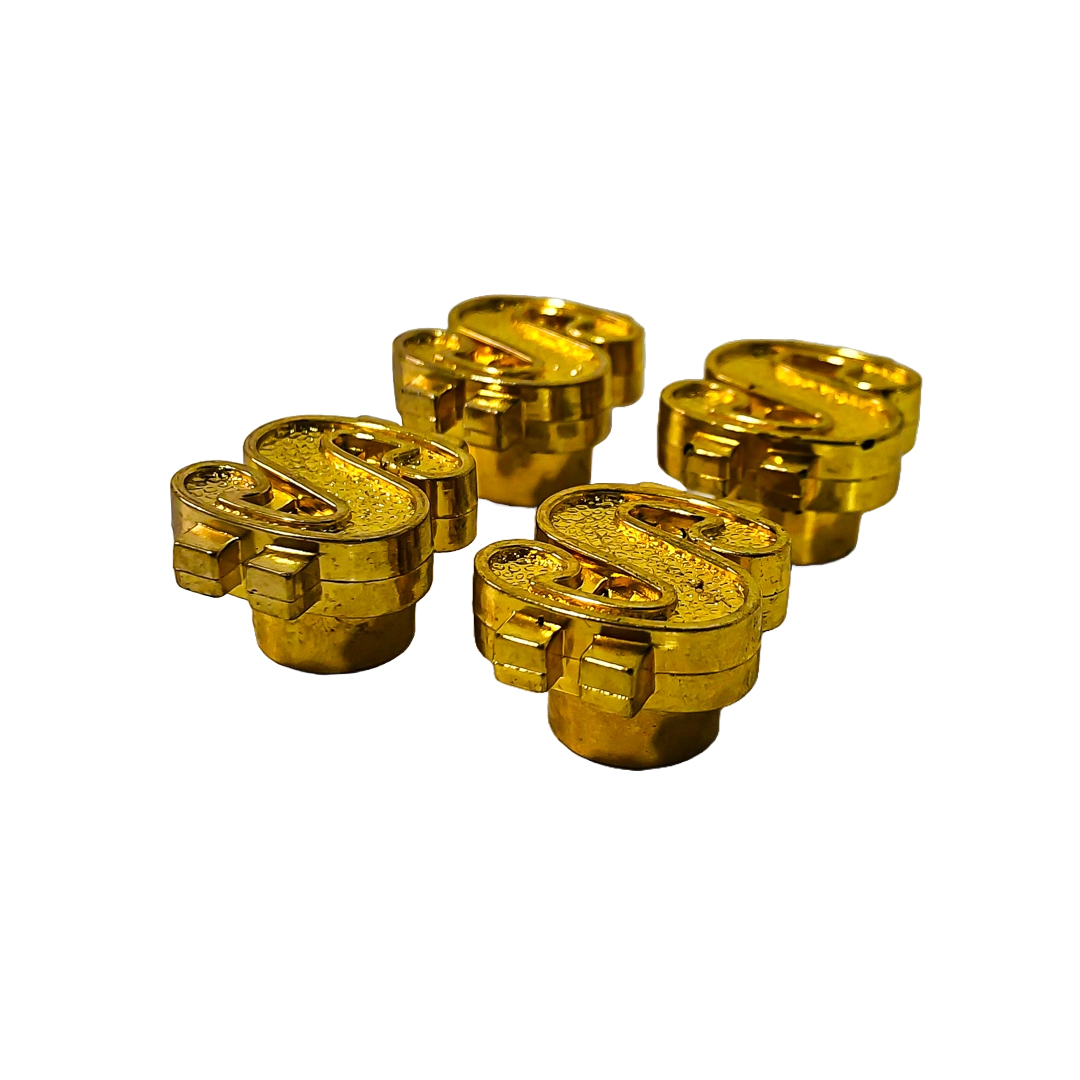 JUEGO DE TAPITAS DE VALVULA TUNNING SET X 4 PCS DOLAR DORADAS - 5