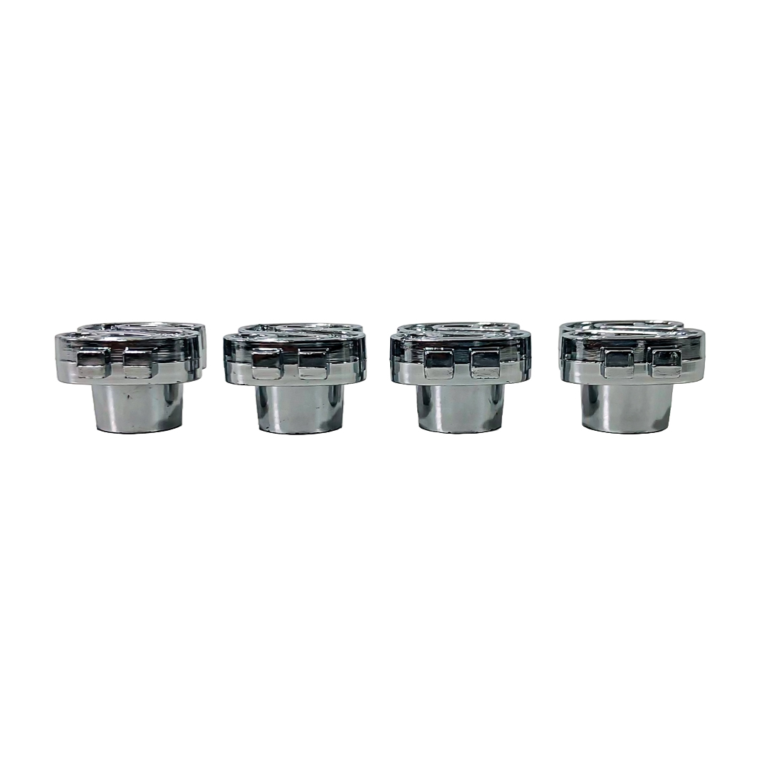 JUEGO DE TAPITAS DE VALVULA TUNNING SET X 4 PCS DOLAR PLATEADAS - 4