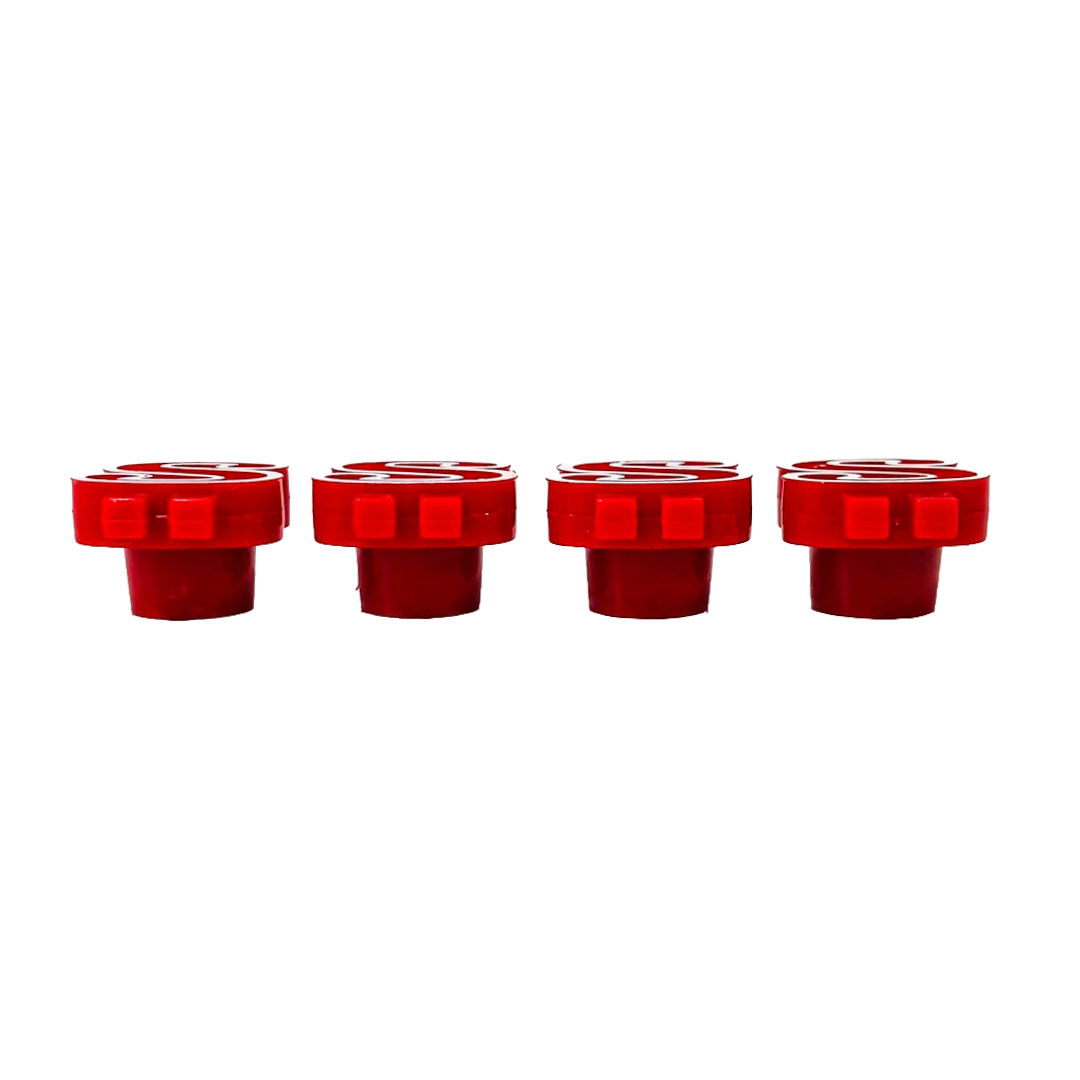 JUEGO DE TAPITAS DE VALVULA TUNNING SET X 4 PCS DOLAR ROJAS - 3