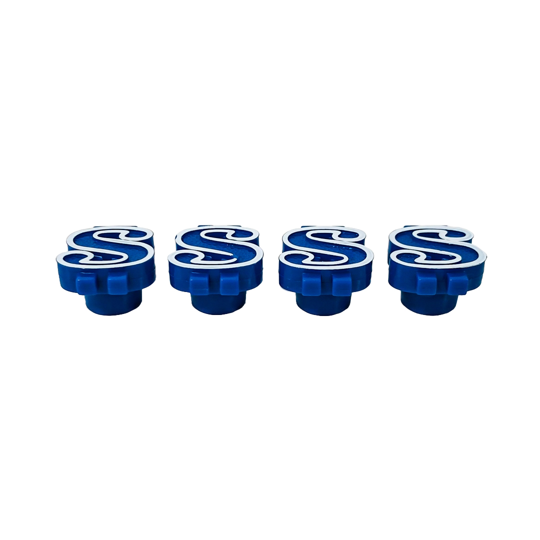 JUEGO DE TAPITAS DE VALVULA TUNNING SET X 4 PCS DOLAR AZULES - 2