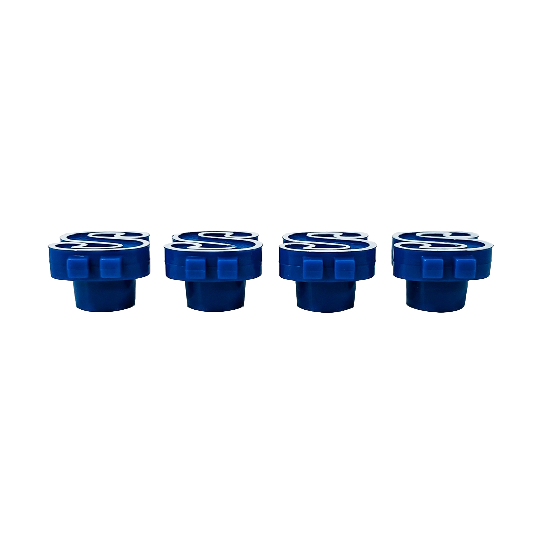 JUEGO DE TAPITAS DE VALVULA TUNNING SET X 4 PCS DOLAR AZULES - 3