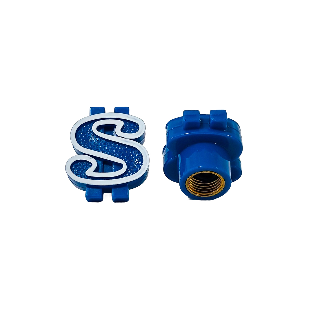 JUEGO DE TAPITAS DE VALVULA TUNNING SET X 4 PCS DOLAR AZULES - 6