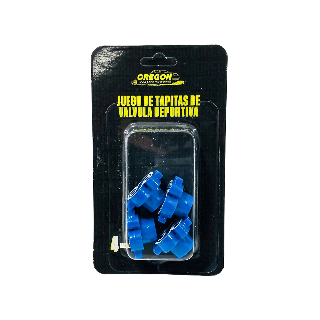 JUEGO DE TAPITAS DE VALVULA TUNNING SET X 4 PCS DOLAR AZULES - 7