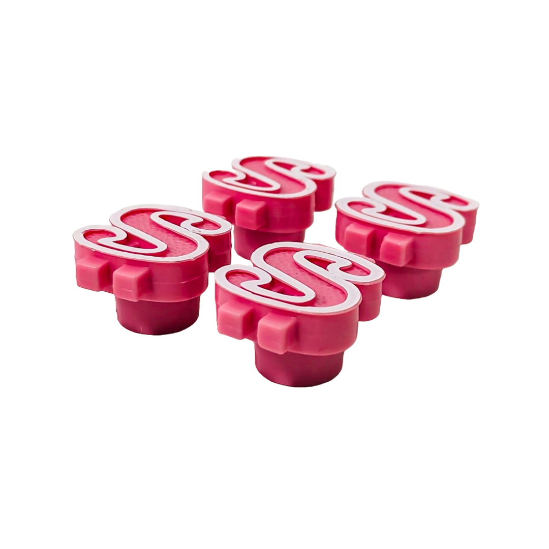JUEGO DE TAPITAS DE VALVULA TUNNING SET X 4 PCS DOLAR ROSAS - 5
