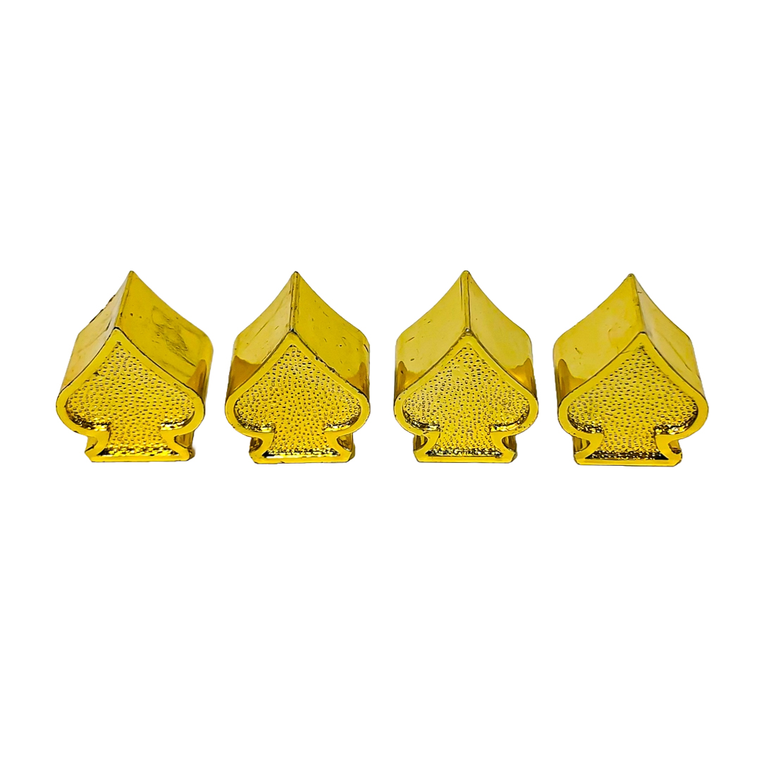 JUEGO DE TAPITAS DE VALVULA TUNNING SET X 4 PCS PICS POKER DORADAS - 2
