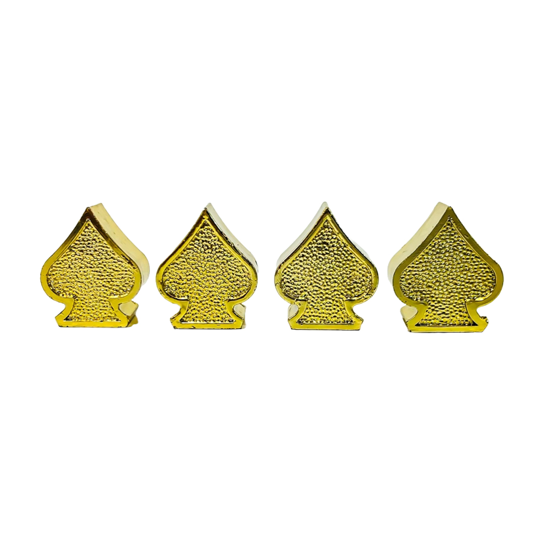 JUEGO DE TAPITAS DE VALVULA TUNNING SET X 4 PCS PICS POKER DORADAS - 3