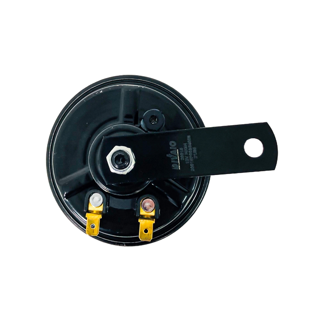 BOCINA TIPO DISCO GALLETA MERCEDES BENZ. 2 TERMINALES. VOLTAJE 12V. ENVASE POR JUEGO DIAMETRO 90MM CANTIDAD POR CAJA MASTER 30 - 4