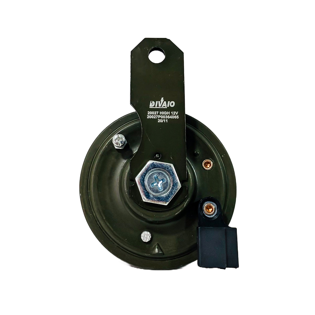 BOCINA TIPO DISCO GALLETA MERCEDES BENZ. FICHA TIPO TOYOTA. VOLTAJE 12V. ENVASE POR UNIDAD DIAMETRO 90MM