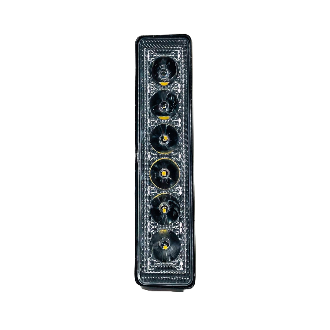 OFF ROAD FARO DE LED UNIVERSAL RECTANGULAR 18 WATTS (6 LED  3 WATTS) COLOR BLANCO 12V / 24V - HAZ DE LUZ SPOT - CANTIDAD POR CAJA MASTER 100 - 6