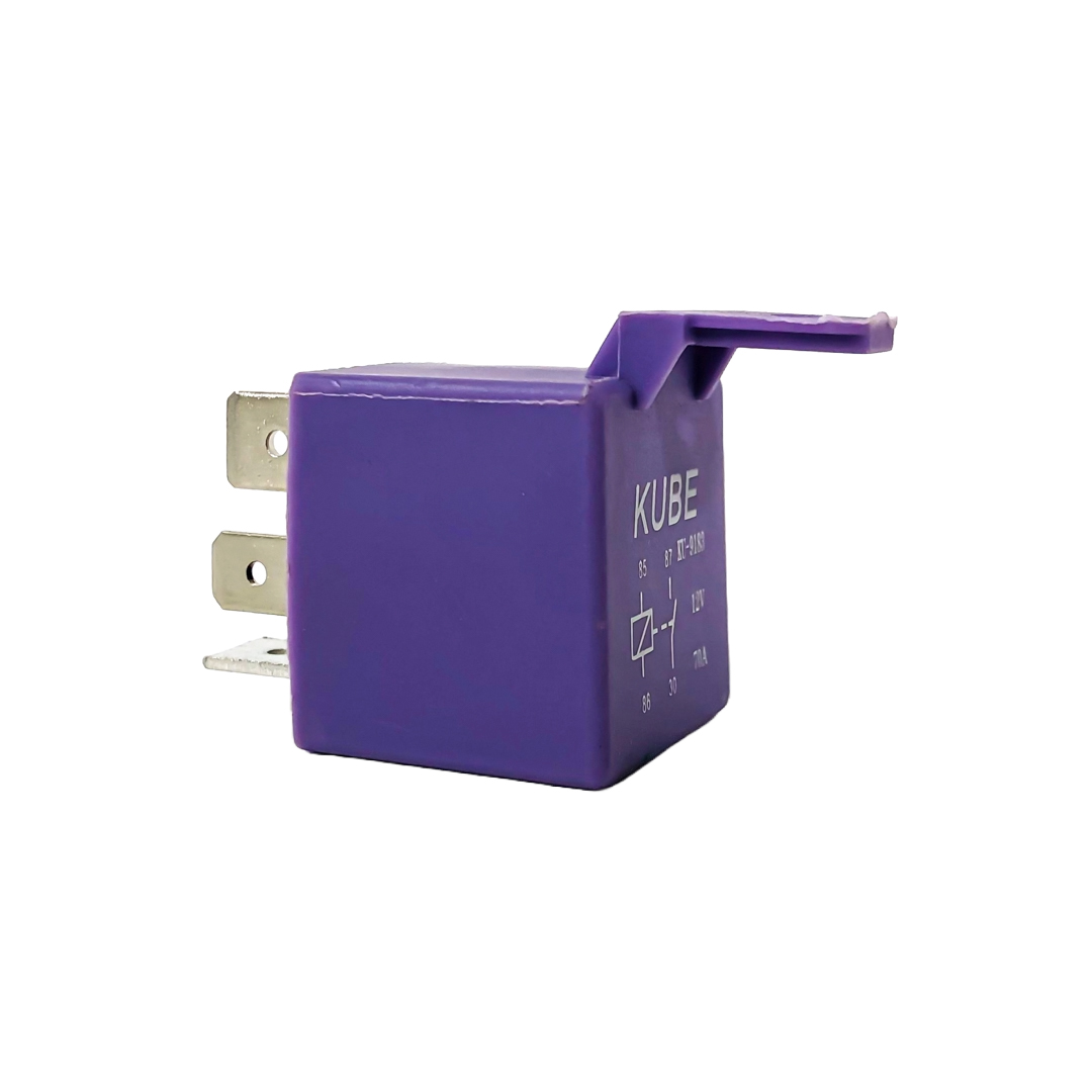RELAY UNIVERSAL 4T 12V 70 AMP PARA PEUGEOT COLOR VIOLETA >> DZE R9183 / RALUX 8481 CANTIDAD POR CAJA MASTER 500 - 2