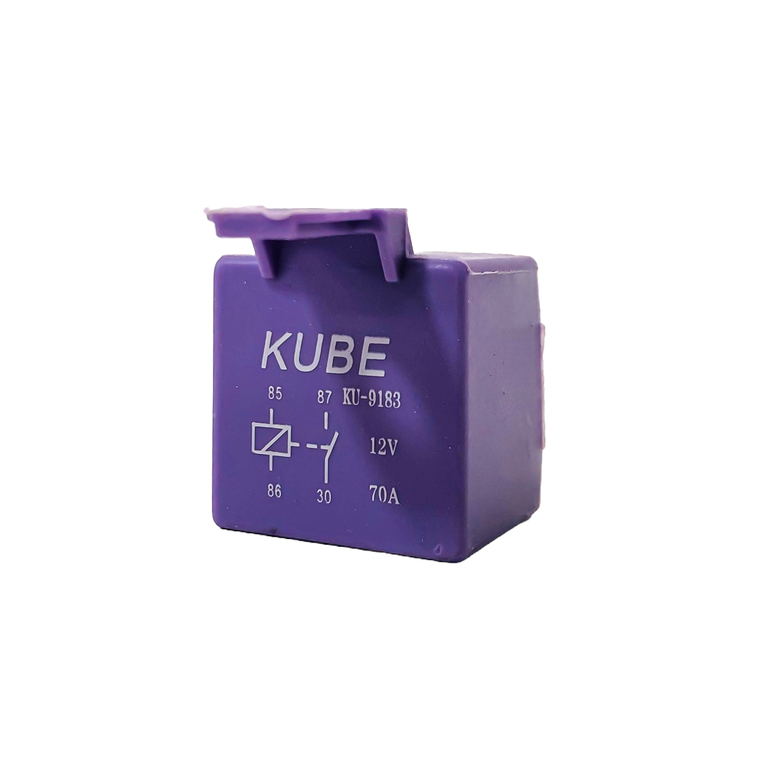 RELAY UNIVERSAL 4T 12V 70 AMP PARA PEUGEOT COLOR VIOLETA >> DZE R9183 / RALUX 8481 CANTIDAD POR CAJA MASTER 500 - 3