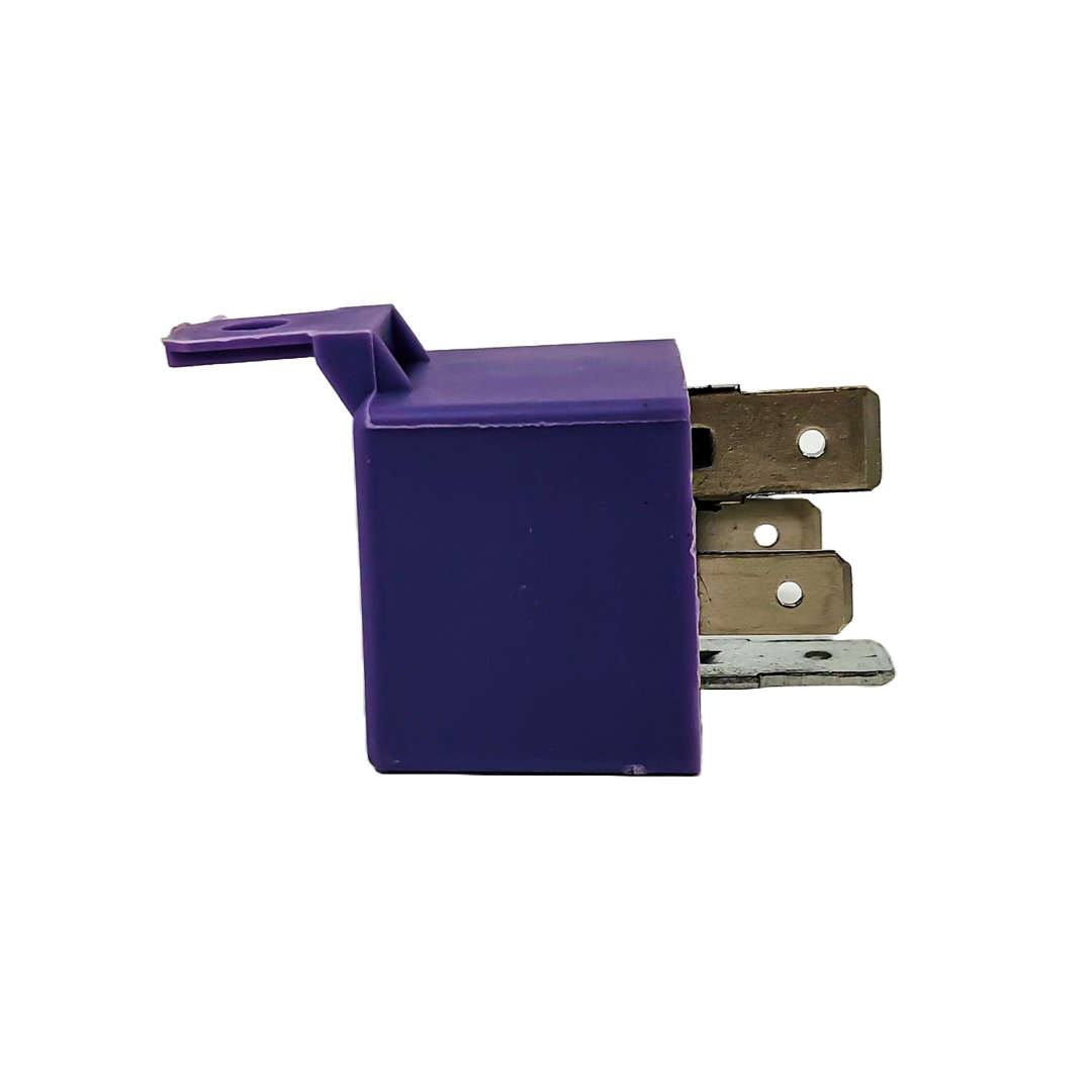 RELAY UNIVERSAL 4T 12V 70 AMP PARA PEUGEOT COLOR VIOLETA >> DZE R9183 / RALUX 8481 CANTIDAD POR CAJA MASTER 500 - 4